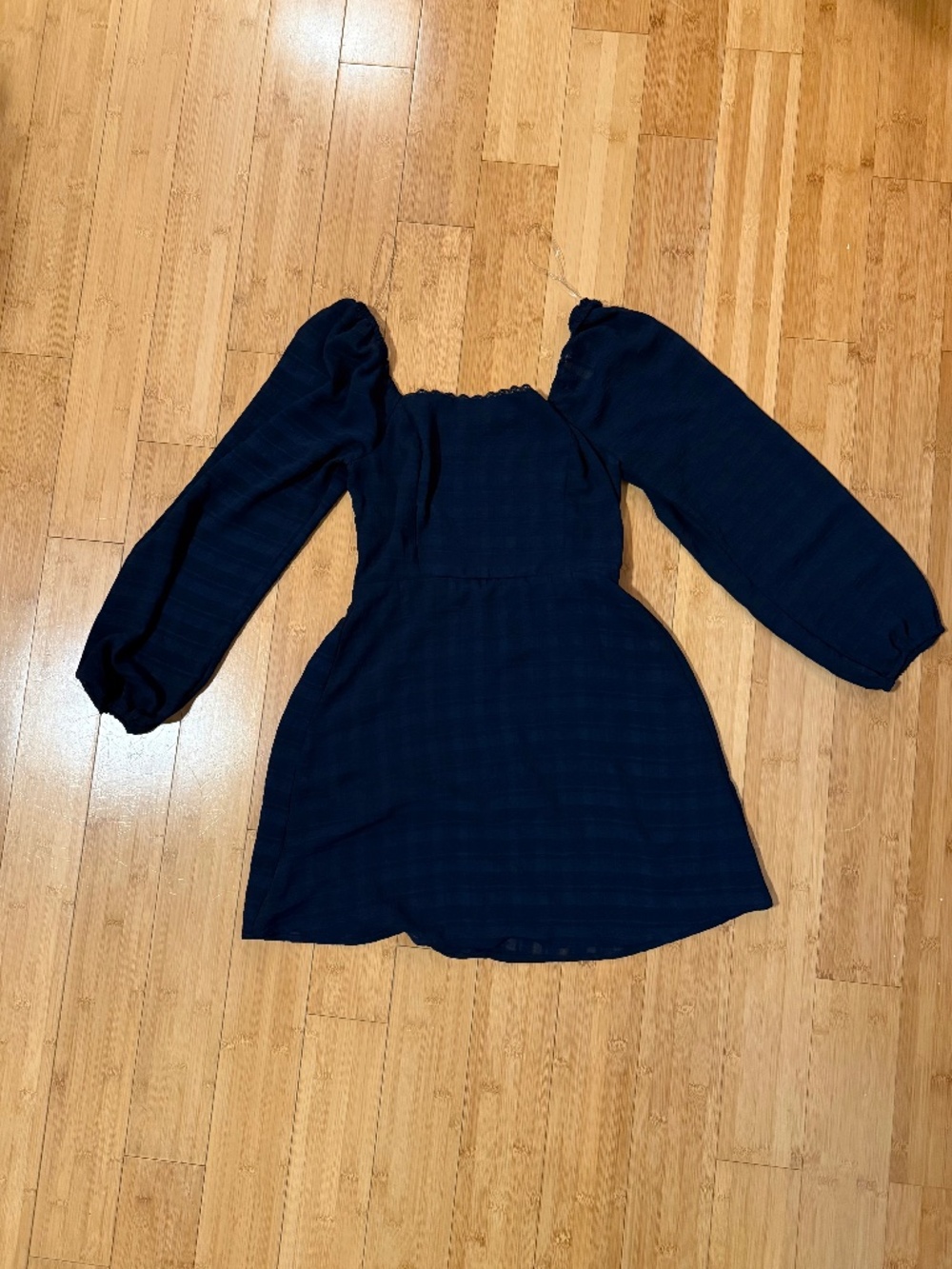 Smocked | Navy Blue | Dress